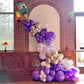 Bezente Purple Balloons Latex Party Balloons - 150 Pack 5 Inch Matte Small Purple Helium Balloons For Birthday Wedding Baby Show