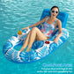Jasonwell Inflatable Pool Float mature-themed - Pool Floaties Lounger Floats Raft Floating Chair Water Floaties for Swimming Pool Lake Lounge Float with Cup Holders Beach Pool Party Toys for mature-themeds