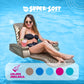 TRC Recreation Large Bronze Folding Baja II Lounger Foam Pool Float with 2 Cup Holders - Portable Beach Essential