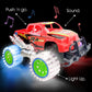 ArtCreativity Light-Up Red Monster Truck with Sounds, 9 Inch Monster Truck with Flashing Wheels and Friction Motor, Push n Go To