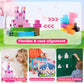 Magnetic Blocks - 100PCS Magnetic Building Block for Kids, Pink Princess Castle Magnet Cubes Sets, Princess Toys for Girls Ages