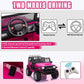 Tobbi 12V Kids Ride On Car, Electric Vehicles Jeep Car With Remote Control, Music, Mp3 Player, Lighting, Rose Red