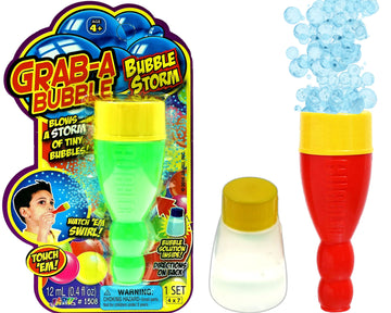 JA-RU Grab a Bubble Storm Touchable Bubbles Blowing Toy (1 Pack) I Hundred of Touching Bubbles Soap Solution Toy Favors I Party 