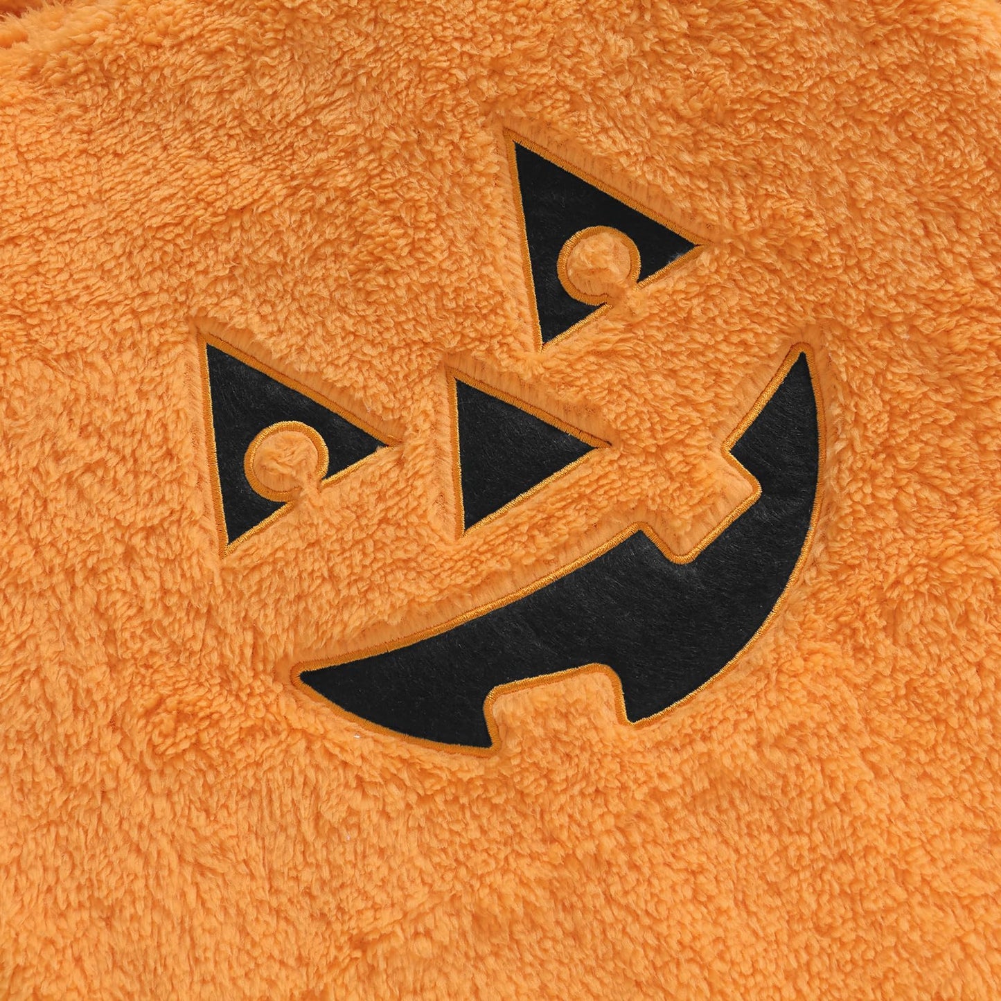 Boibokoko Baby Girl Boy Halloween Costumes Ghost Long Sleeve Hoodie Romper Jumpsuit Cute Baby Halloween Outfit (Orange, 0-3 Mont