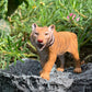 Gemini&Genius Tigers Family Figurines Set, Educational Wildlife Models, Brown Plastic, Cake Toppers & Birthday Gift for Kids