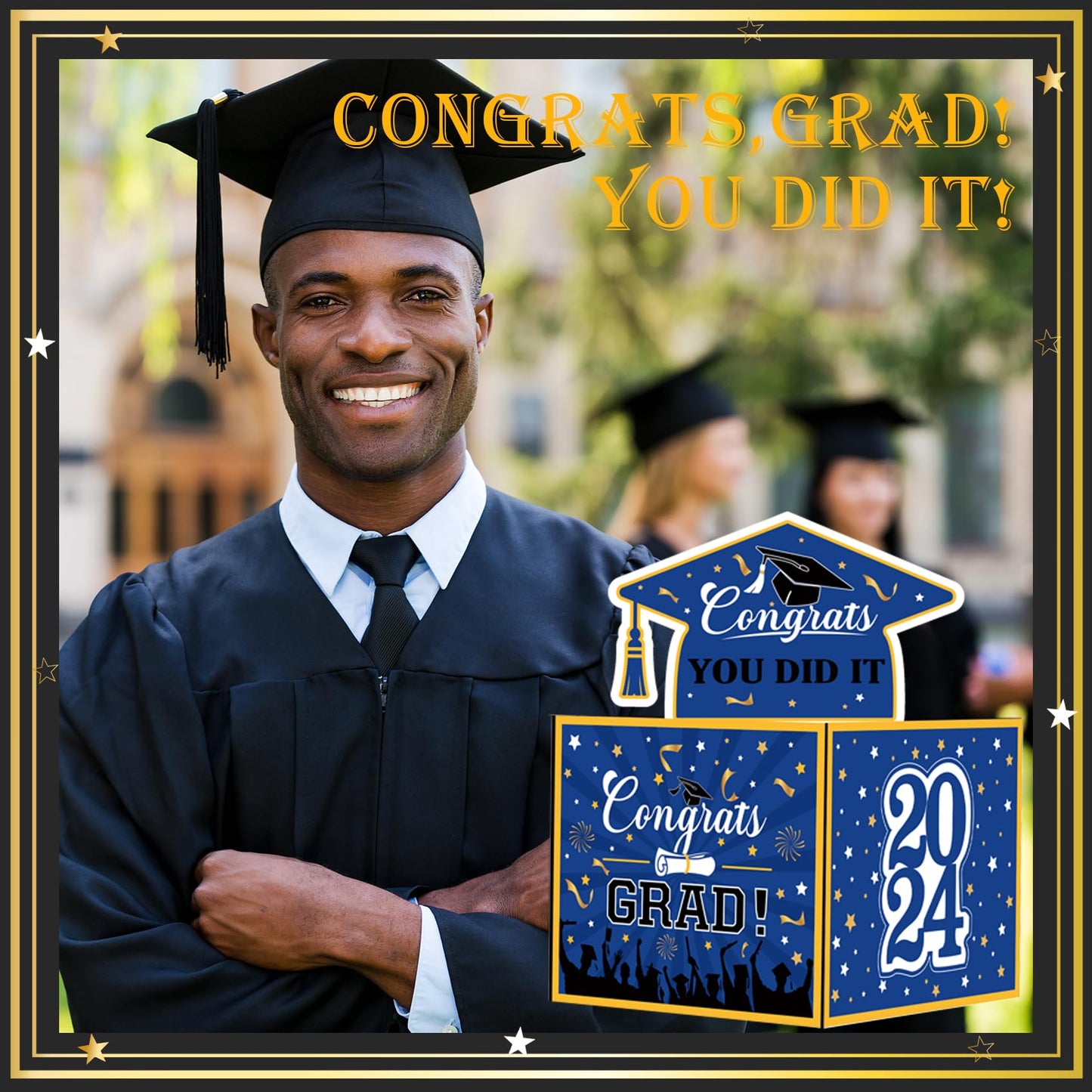 Meiidoshine 2024 Graduation Money Box For Cash Gift, Funny Graduation Gifts For Boys Girls High School College, Surprise Money H