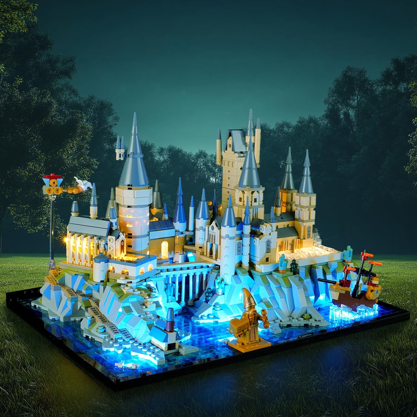 Briksmax 2.0 Light Kit For Lego Hogwarts Castle And Grounds -Innovative Led Lighting Compatible With Lego Harry Potter 76419 - Not Included Lego Set