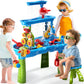 3-Tier Kids Water Table For Toddlers Kids Ages 3-5 4-8, Summer Outdoor Water Table Beach Kids Toys, Toddler Sensory Activity San