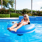 PoolCandy Motorized Pool Tube LX Deluxe, Large, Grey, Model PC3225TR-F, Upgraded Power & Comfort for Summer Fun