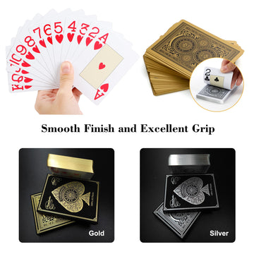 Plastic Playing Cards,Waterproof Cards,Deck Of Cards,Jumbo Index Large Print Playing Cards For Adults,Premium Professional Poker