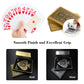 Plastic Playing Cards Waterproof Cards Deck of Cards Jumbo Index Large Print Playing Cards for mature-themeds enhanced Professional game-style Card Set for Texas Hold'em Card Games Metallic Gold & Silver(4 Pack)