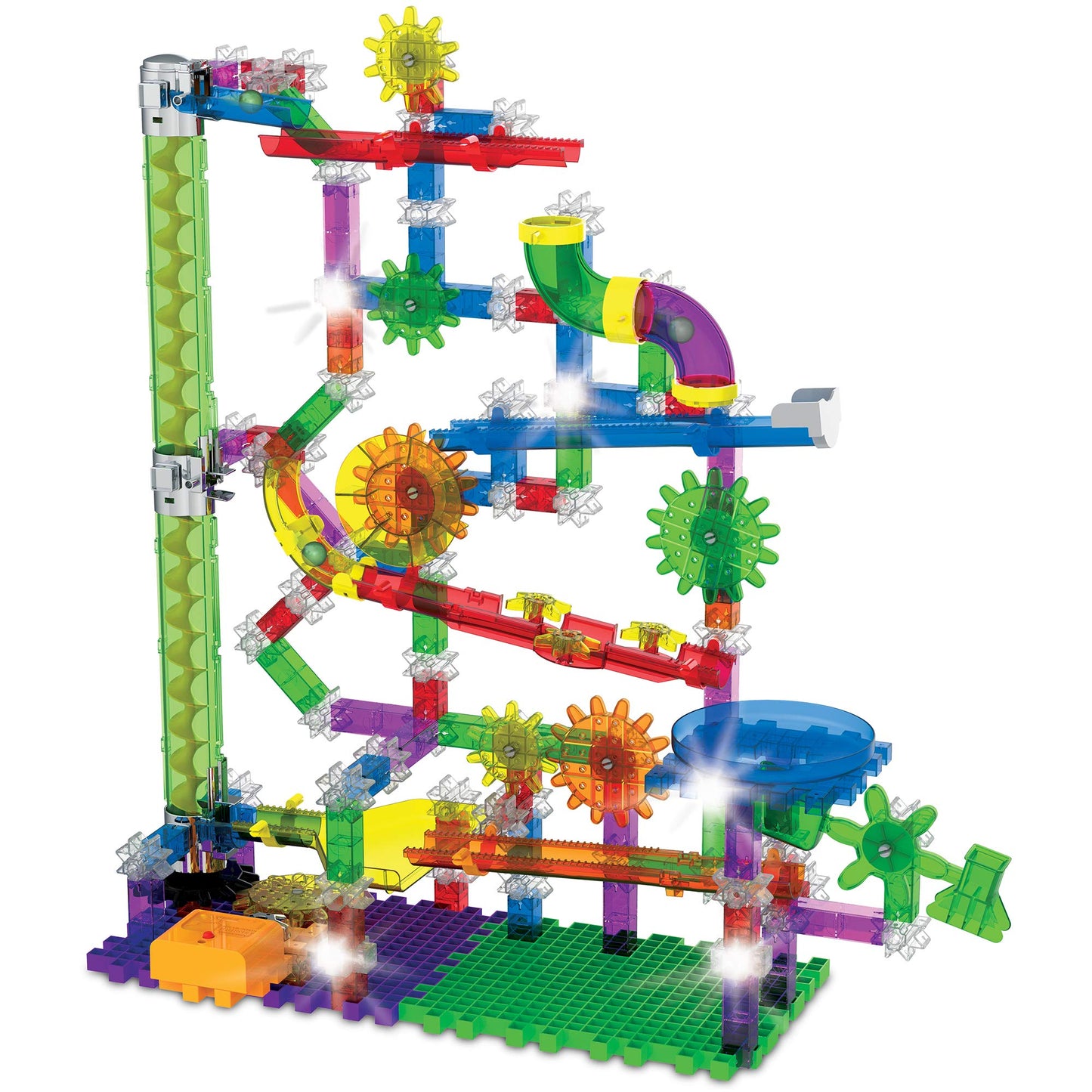 The Learning Journey Techno Gears Marble Mania - Glow in The Dark Marble Run (200+ pcs) for Kids Ages 8-14 - Award Winning Toy