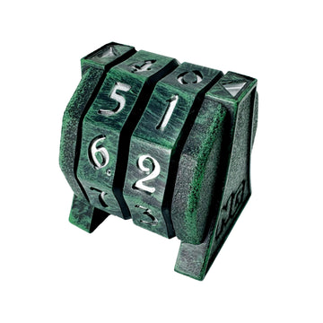 NERD GEAR LifeTrax Counter Click Wheel Life Health Tracker for Board Games, RPG, Card Games, Compatible with MTG and DND (Midnig