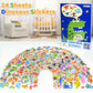 BEESTECH 24 Sheets Dinosaur Stickers 450+ for Kids Boys Girls Toddlers, Teacher Reward Stickers, Potty Chart Training, Dinosaur
