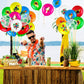 Zhanmai 50 Pcs Hawaiian Party Balloon Decorations, Aloha Tropical Luau Latex Balloons For Hawaiian Luau Party Summer Beach Birthday Tiki Bar Wedding Supplies (Cute Birds)