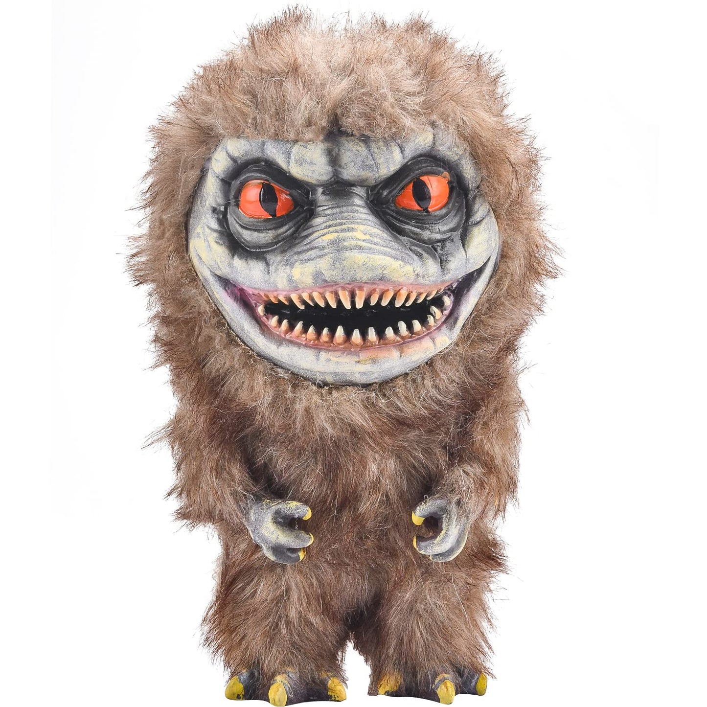Alien Monster Prop Doll  Creepy Plush Doll Movie Stuffed Toy Brown Funny Ugly Space Crite Horror Gifts for mature-themed Collector on Halloween Birthday