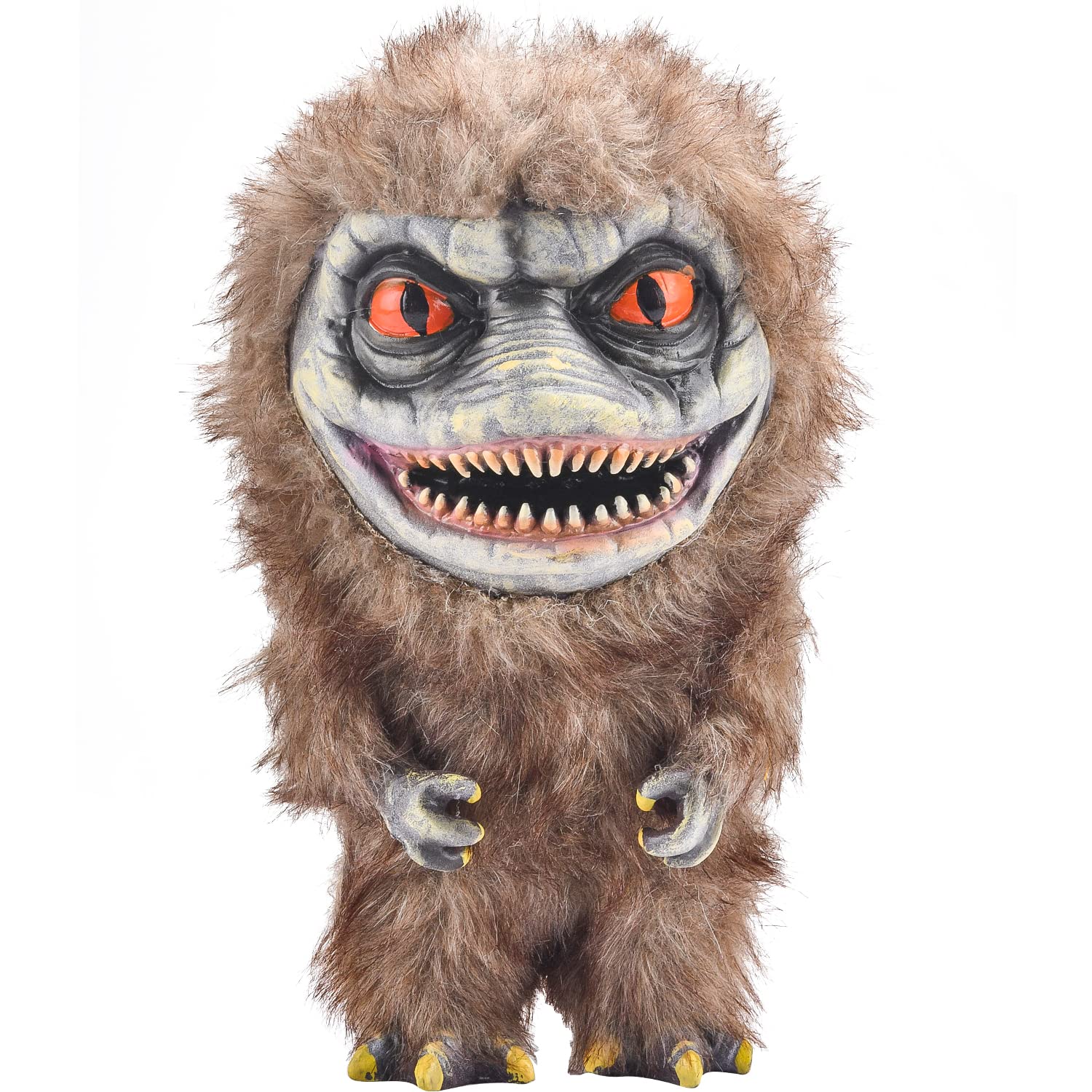 Alien Monster Prop Doll  Creepy Plush Doll Movie Stuffed Toy Brown Funny Ugly Space Crite Horror Gifts for mature-themed Collector on Halloween Birthday