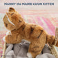 Bearington Manny The Tabby Cat Plush, 10.5 Inch Orange Cat Stuffed Animal