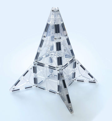 Magna-Tiles Ice 16-Piece Magnetic Construction Set, The Original Magnetic Building Brand