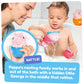 Tomy Toomies Peppa Pig Nesting Family - Includes Peppa Pig, Mummy Pig, Daddy Pig And Rattling George - Sorting And Pouring Toddler Bath Toys - Toddler Water Toys For Bath - Ages 18 Months And Up