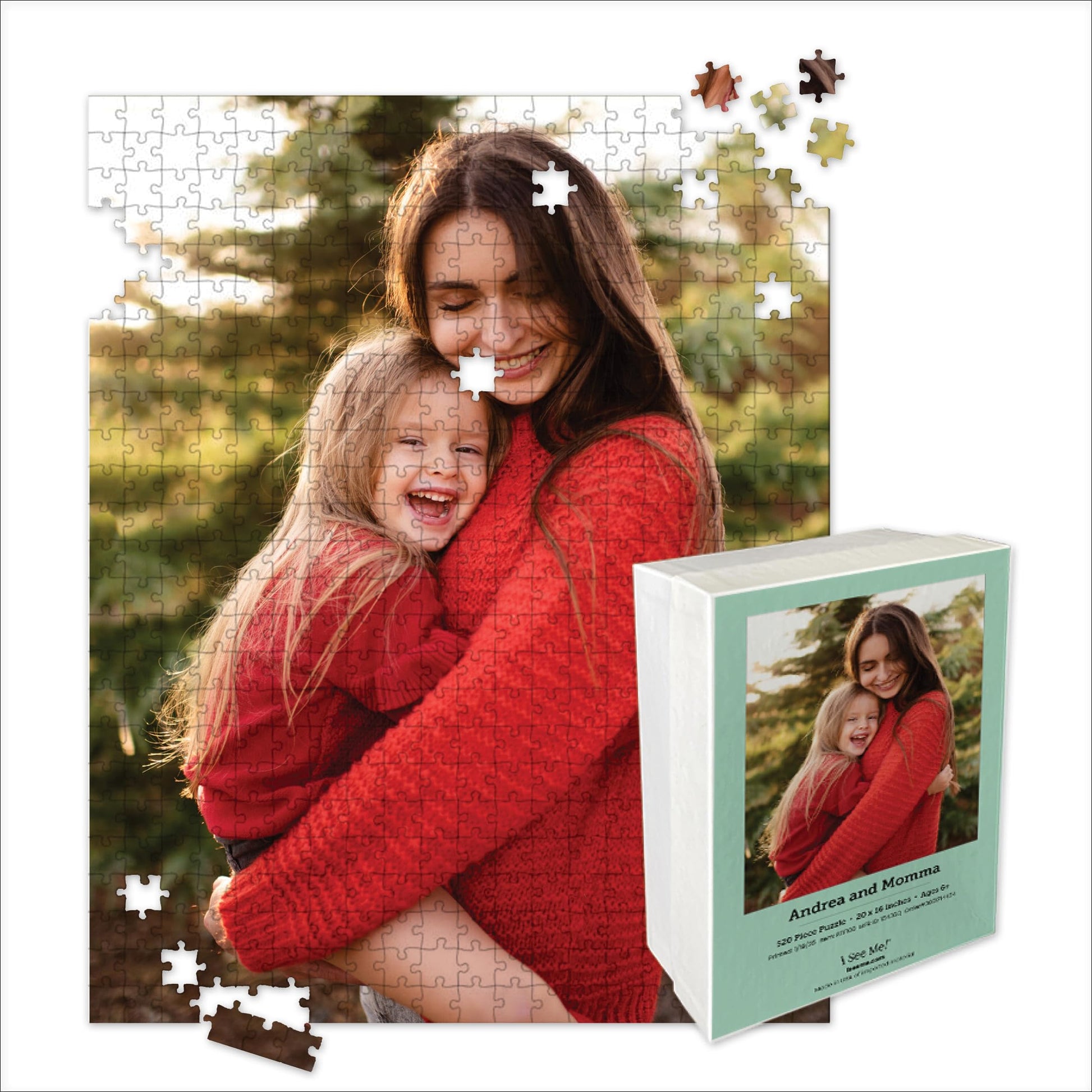 Photo Personalized Puzzle for Mothers Day | 500 Piece, Custom Jigsaw Puzzle (Vertical/Portrait) | 16 x 20 | I See Me!