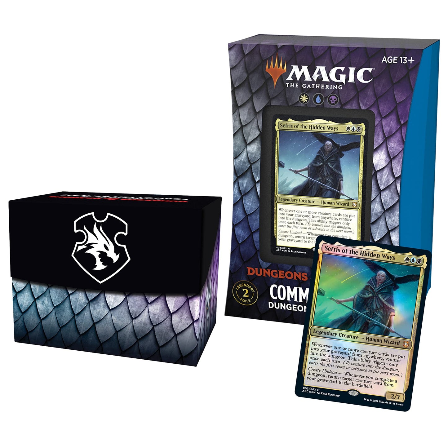 Magic: The Gathering Adventures In The Forgotten Realms Commander Deck – Dungeons Of Death (White-Blue-Black)
