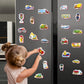 Little World 24 Foam Fridge Magnets for Toddlers - Child Safe, Chunky Size, Multi Color, Model RK93010-02