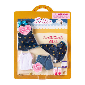 Lottie Magician Doll Costume Outfit Set With Cape Hat And Accessories