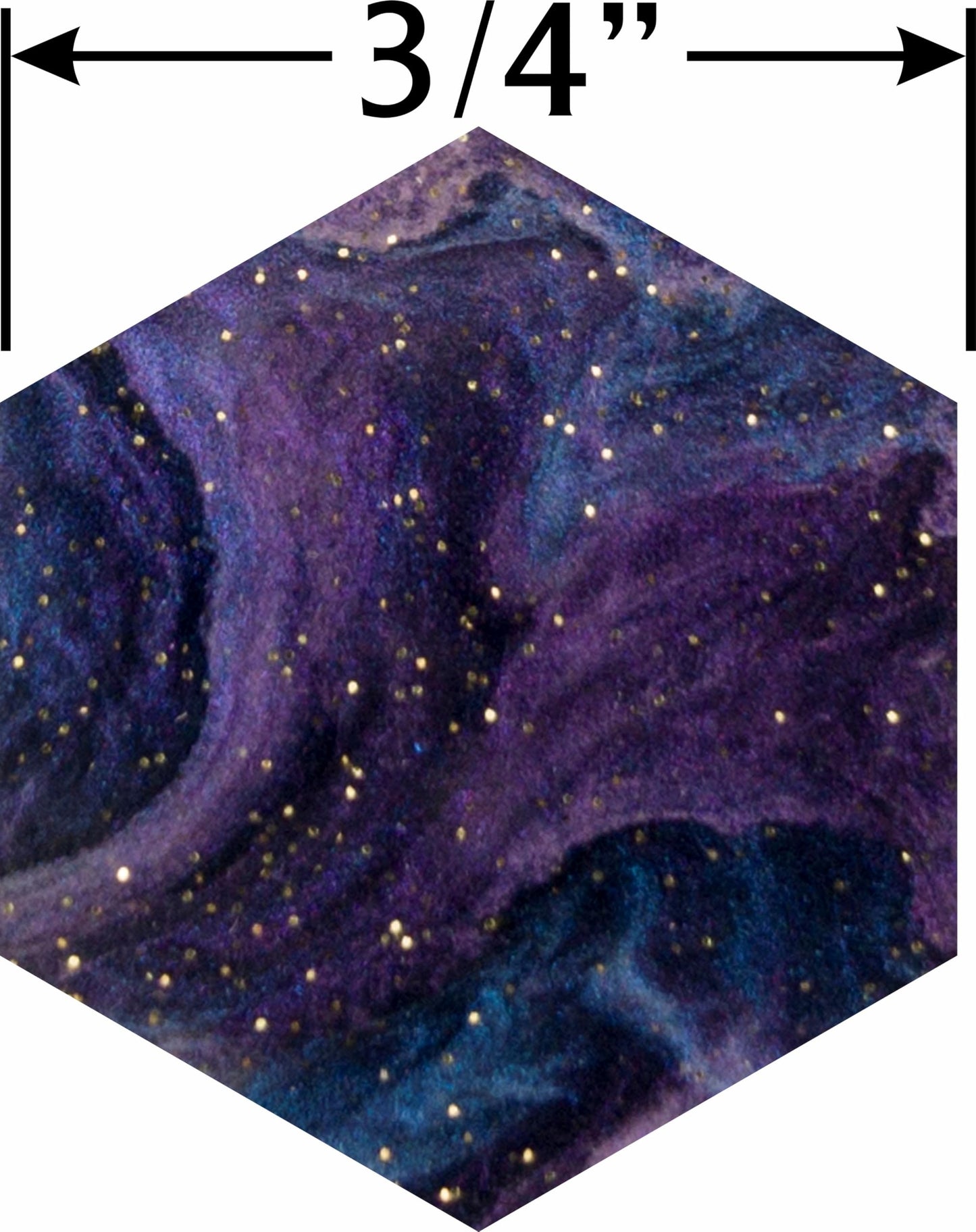 Resource Tokens | 90Pc Acrylic Game Tokens | 30 Of Each Color (Lagoon, Stardust, Verdant) | Hexagon | Nebula Collection