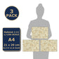 3 Sheets Self Adhesive Floor Tiles For Dollhouse 1:12 Scale (Creme Colored Tiles)