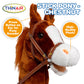 Nature Bound Stick Horse | Plush Handcrafted Hobby Horse | Stick Pony Provides Fun Pretend Play For Toddlers & Preschoolers | Handsewn, Wood, Sound Effects | Chestnut Red Color