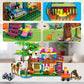 Hogokids Tree House Building Sets With Led Light - Jungle Treehouse Building Toy With Car Horse Animals Swing Playset 433Pcs Forest House Building Kit Birthday Gift For Kids Girls Boys Age 6-12 Years
