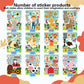 24 Sheets Make-A-Face Sticker, Farm Animal Stickers Sheets Make Your Own Stickers For Kids Farm Themed Birthday Party Favors Sup