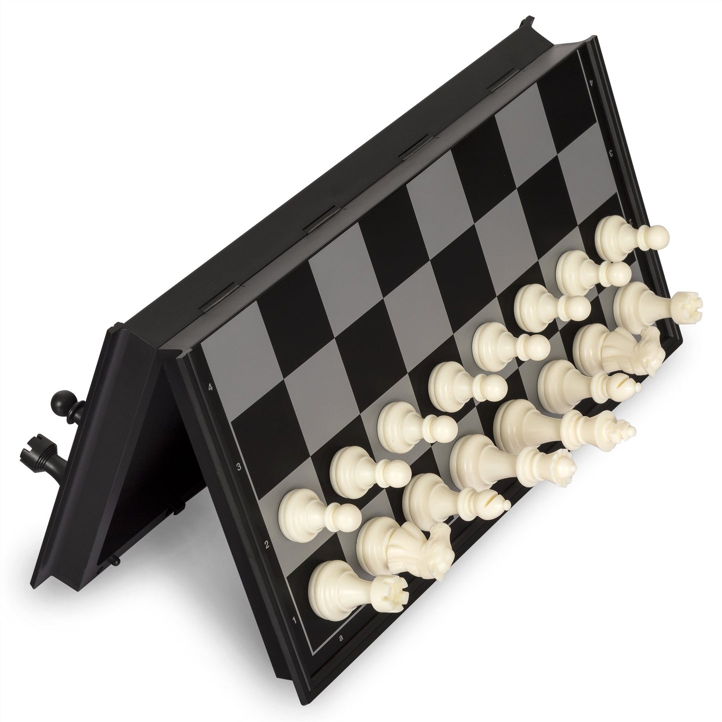 Yellow Mountain Imports 2 In 1 Travel Magnetic Chess And Checkers - 12.5'