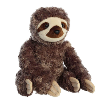 Aurora® Sloth Stuffed Animal - Brown 12 Inches - Polyester - Model 50332 - Huggable Learning Fun for Kids