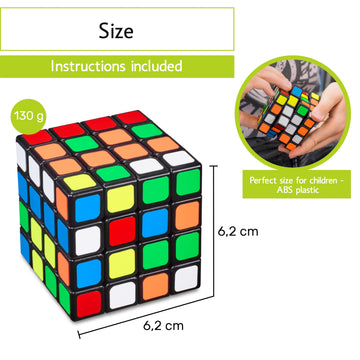 Cubidi Original Magic Cube 4X4 - Challenging Brain Teaser Fidget Toy For Beginners And Advanced Players - Fast Speed Cube Optimi