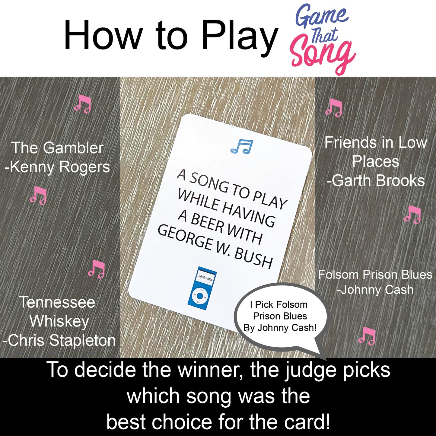 Game That Song Music Card Game - 2000's Mix Expansion, 50 New Cards, Cardstock, Yellow - Fun for Family and Game Nights!