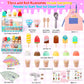 Meland Ice Cream Toy - Wooden Ice Cream Play Set With Aprons, Kids Toys For Toddlers Pretend Play, Toys For Girls Boys 3 4 5 6 7