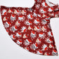 Big Girls Cat Dresses Kids Christmas Costume Gifts 12 13 Burgundy