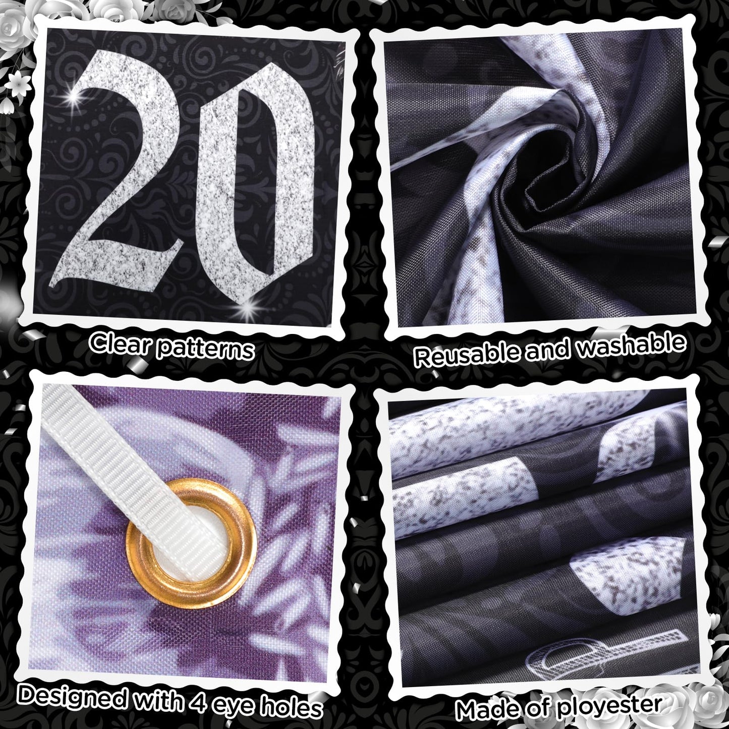 Dirty 30th Birthday Party Decorations for Her Him Death to My 20s Rip to My 20s Banner Balloons Birthday Decorations Black 30th