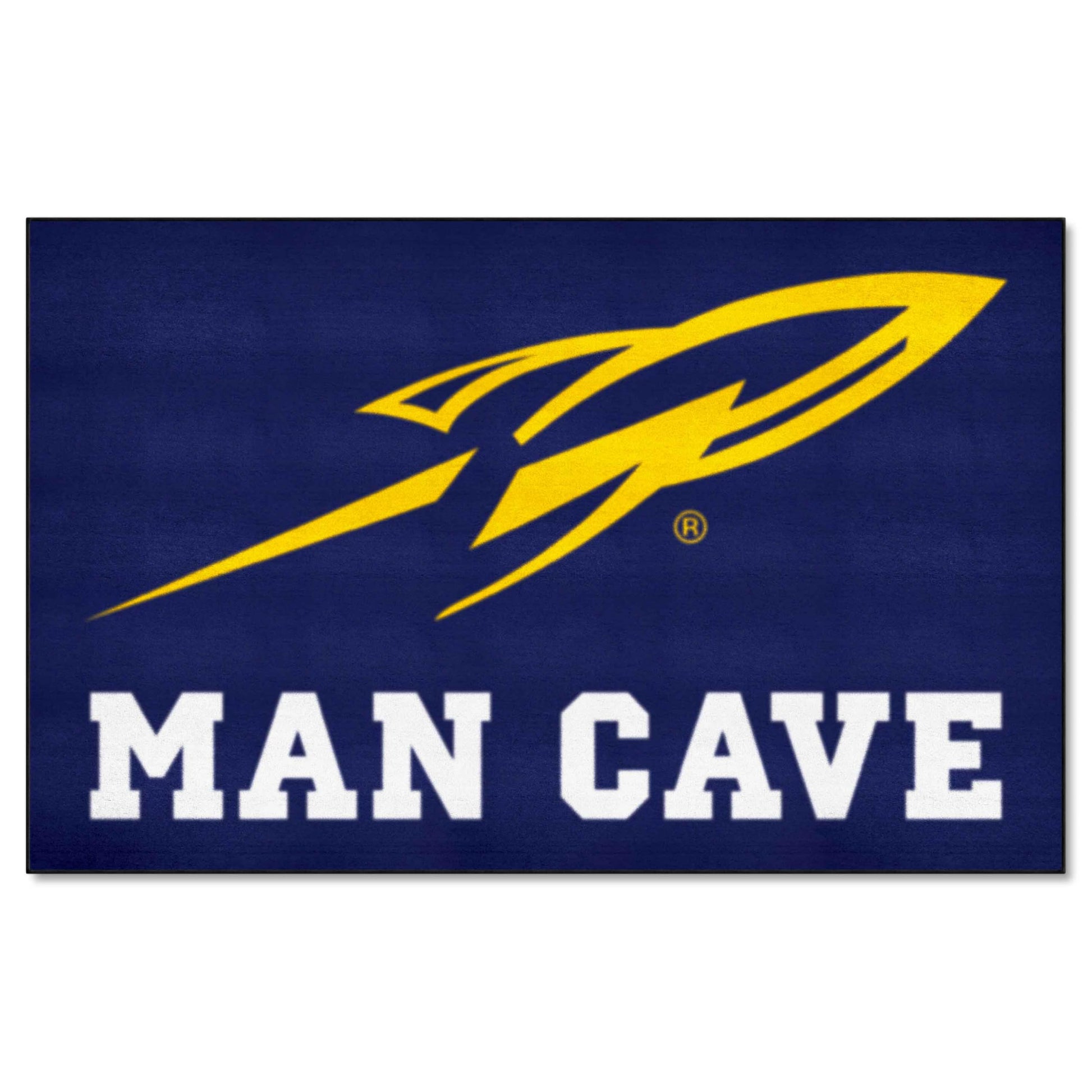FANMATS 17327 Toledo Rockets Man Cave Tailgater Rug - 5ft. x 6ft. Sports Fan Area Rug, Home Decor Rug and Tailgating Mat