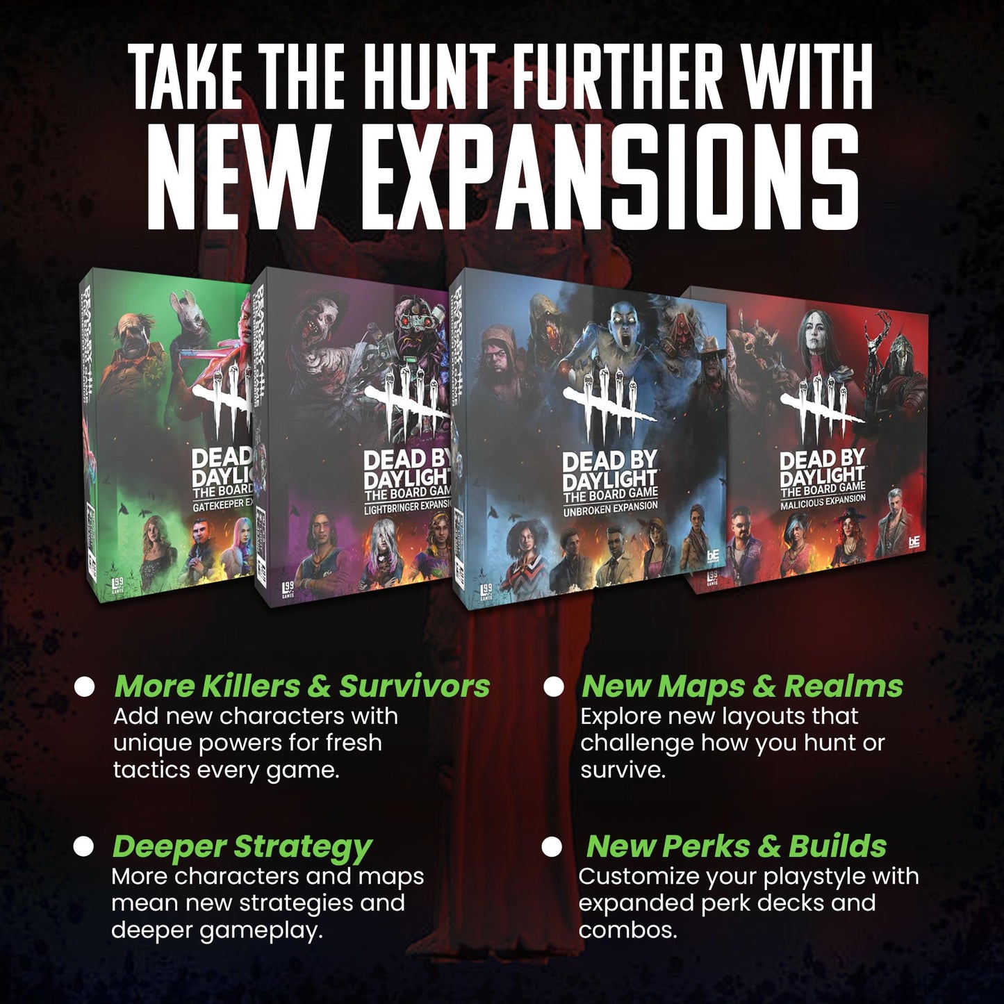 Dead by Daylight The Board Game | Horror Game with Miniatures | Survival Strategy Game for Adults and Teens | Ages 17+ | 3-5 Pla