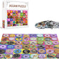 Nattork Jigsaw Puzzles 100 Pieces For Kids Youth Puzzle Beginner (Donuts) Pieces Fit Together Perfectly