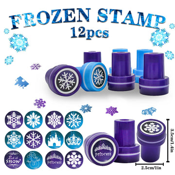 150Pcs Snowflake Birthday Party Favors Supplies Kids Girl Winter Party Decorations Set Include 50 Cookie Bags,12 Bracelets,12 Sn