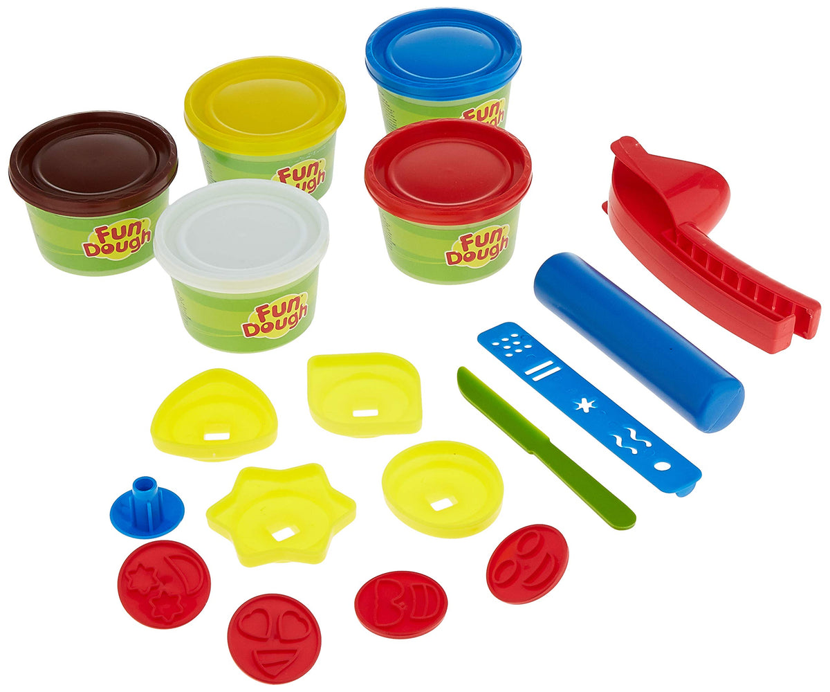 Fundough  Happy Faces, Gift For Girl Boys, 3Years +, MultiColour