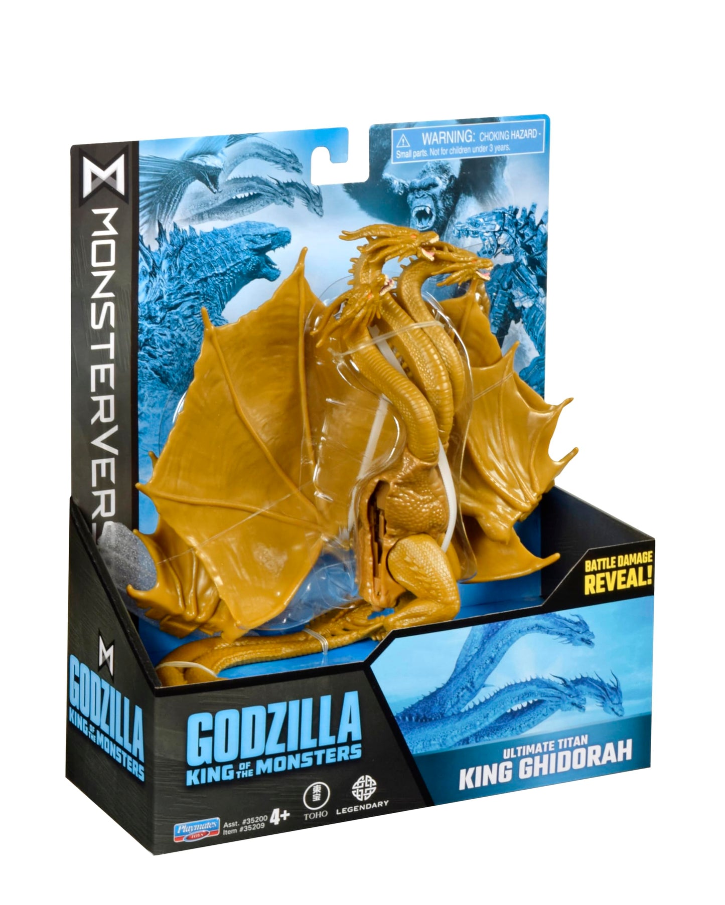PlayMates Godzilla King of Monsters Monsterverse 6 Inch Action Figure Basic Series - King Ghidorah