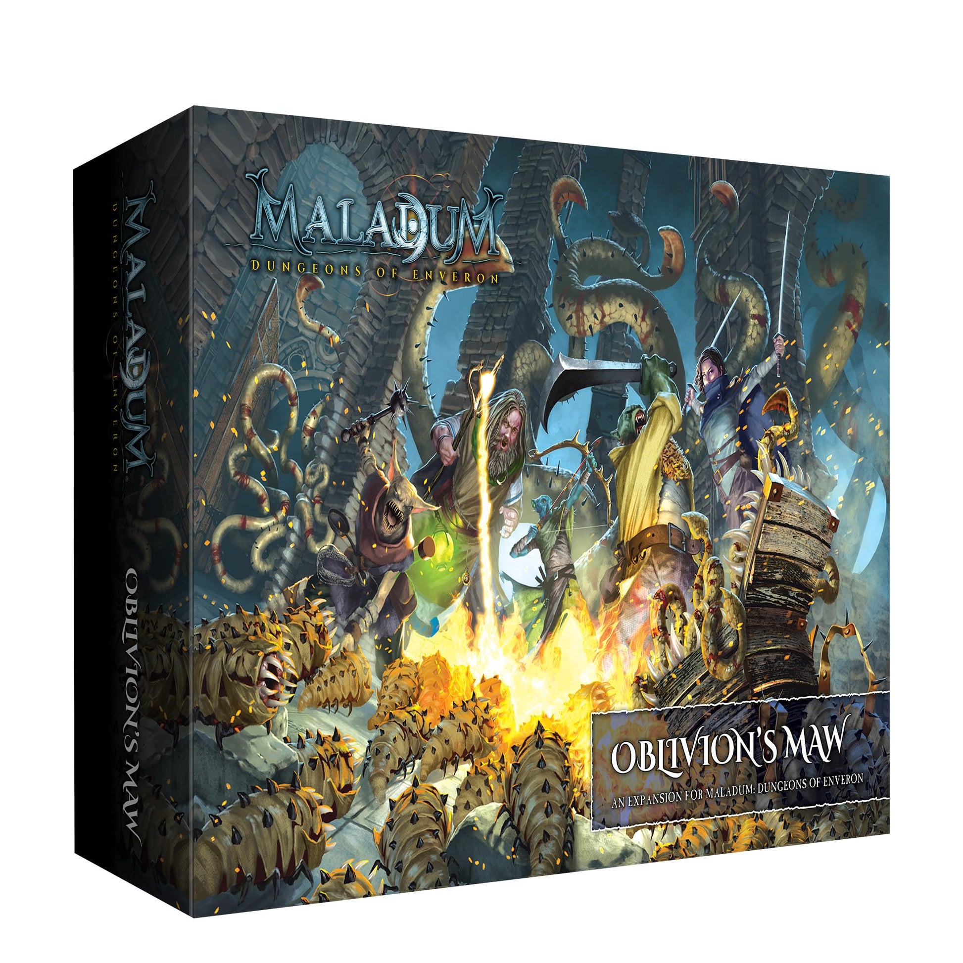 Maladum Oblivions Maw Expansion - Fantasy Dungeon Crawler Game Immersive Terrain Solo, Co-op and Adversarial Play