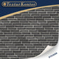 3 Sheets Self-Adhesive Wall Cladding For Dollhouse 1:12 Scale (Black Bricks)