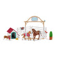 Schleich Horse Club, Horse Toys for Girls and Boys, Hannahs Guest Horses Horse Set with Ruby the Dog and Horse Toys, 20 pieces,