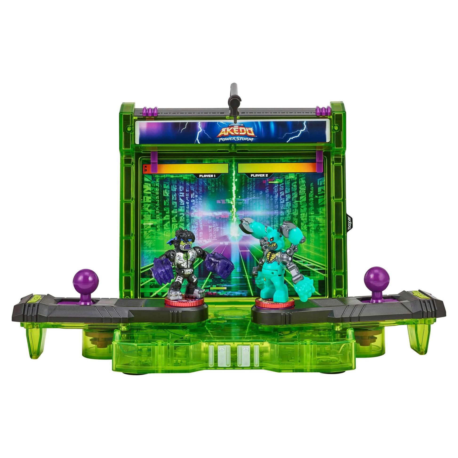 Legends of Akedo Powerstorm  Ultimate Battle Arena with 35 Battle Sound Effects and 2 Exclusive Battling Mini Figures-New